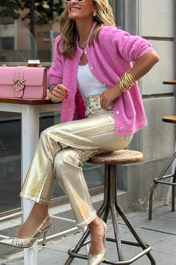 Chantal - Klassieke Trui met Lange Mouwen en Ronde Hals