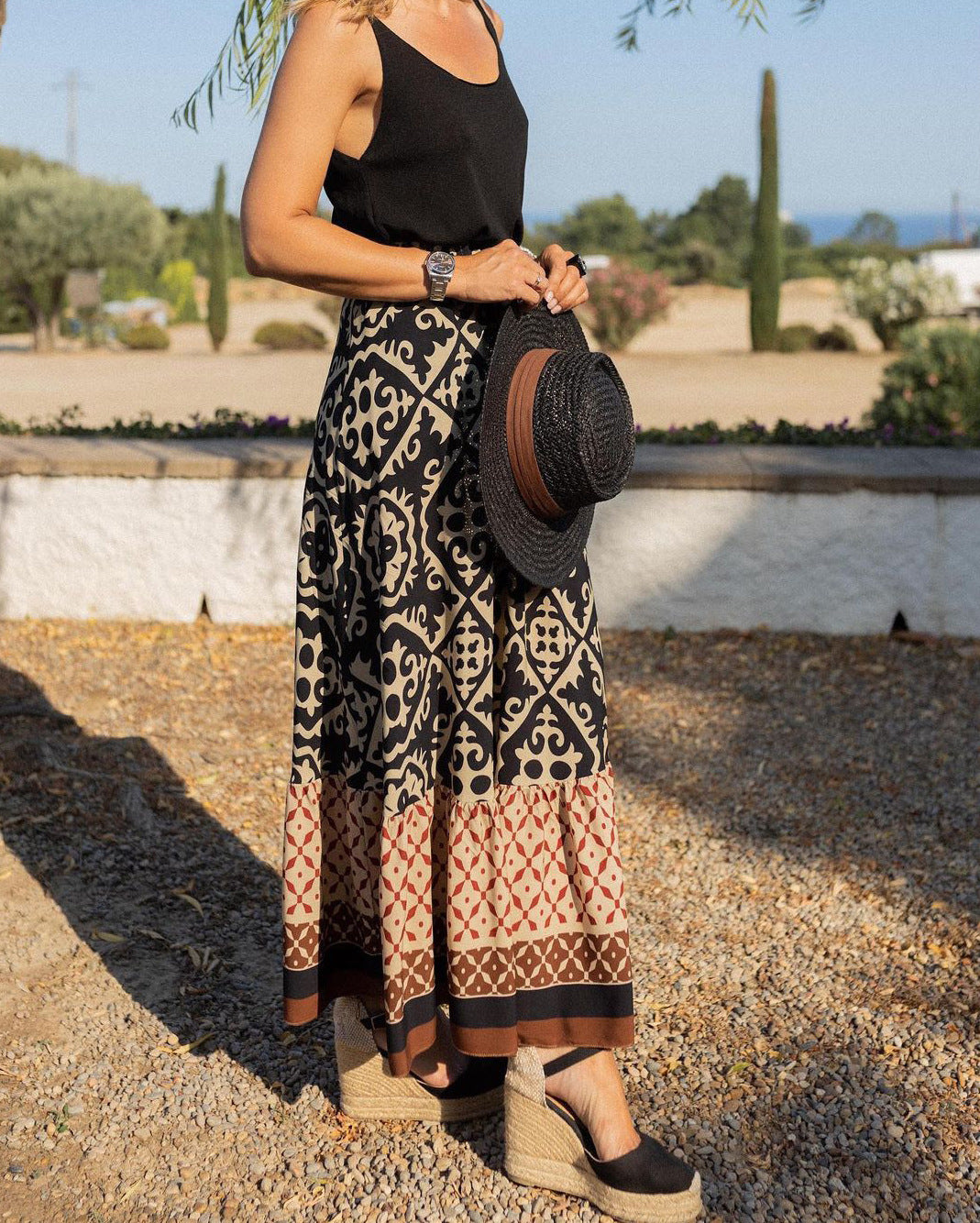 Tetsiea Boho Maxi Rok - Zwierige Boheemse Stijl