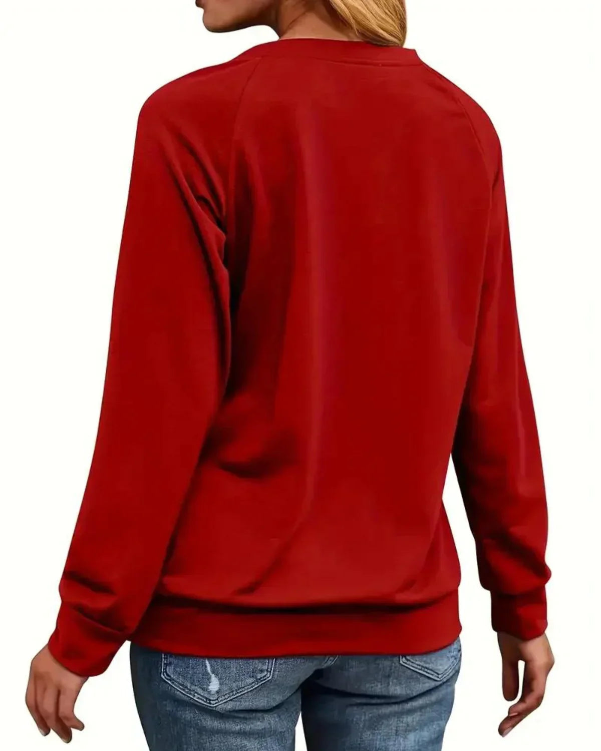 Kersttrui voor Dames. Trui. Sweater. Kerst. Comfortabel. Warm. Victoria Mae. Rood kerst