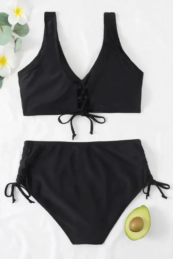 Sofia - Comfortabele en Tweedelige Push Up Bikini - met Verstelbare Opties en Hoge Taille
