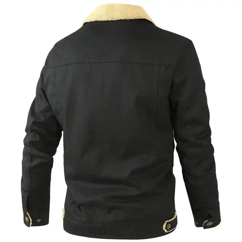 Hugo - Manteau chaud avec col et doublure en teddy