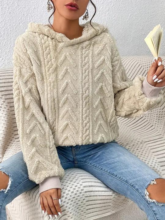 Ilya - Gebreide hoodie sweater