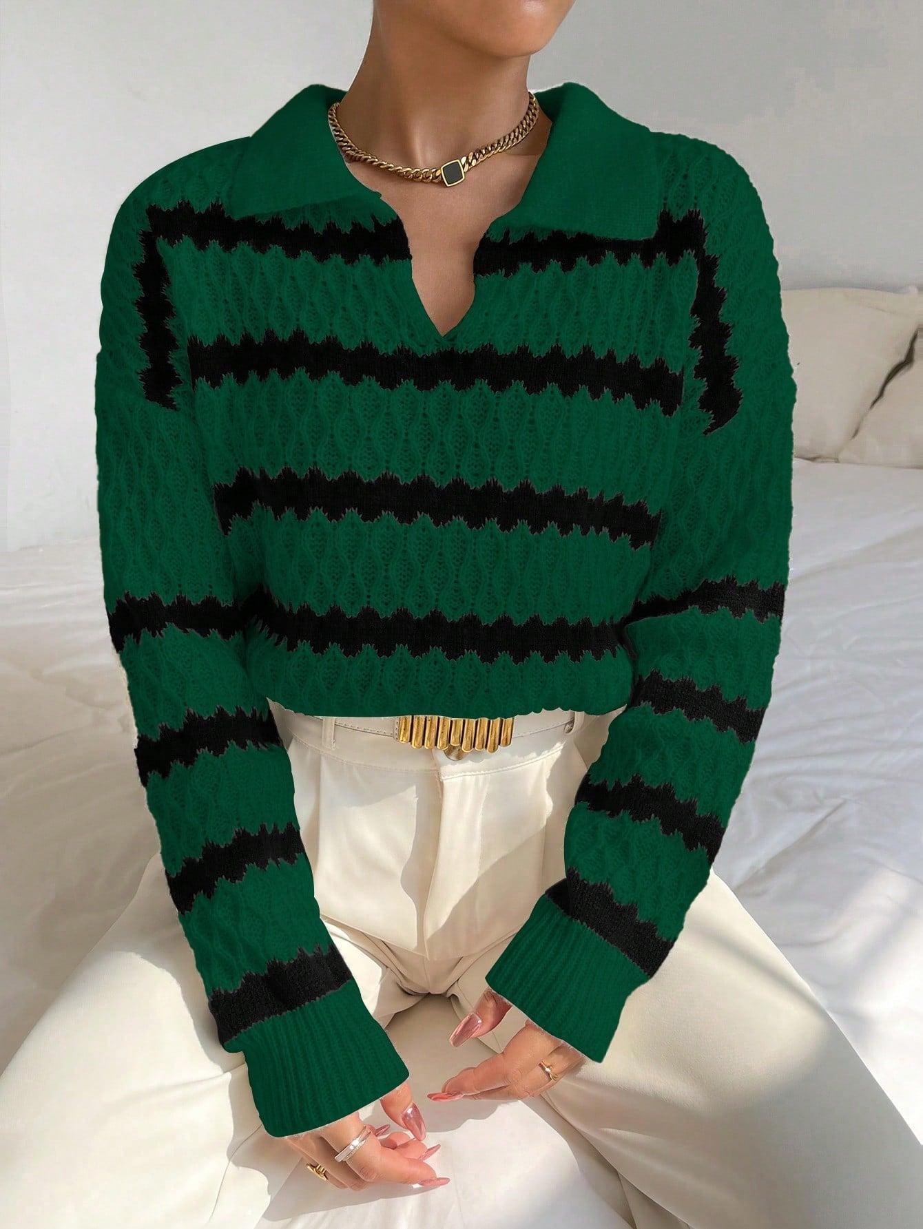 Liv - Oversized Gestreepte Trui voor Stijl en Comfort