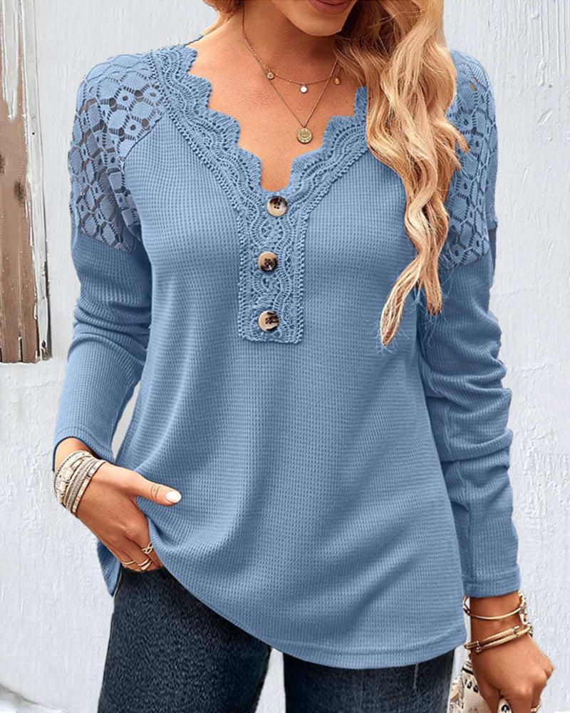 Floortje - Elegante Bluse mit Spitze