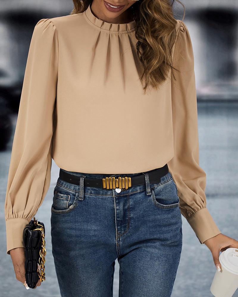 Danique - Stilvolle und vielseitige Bluse mit Rundhalsausschnitt