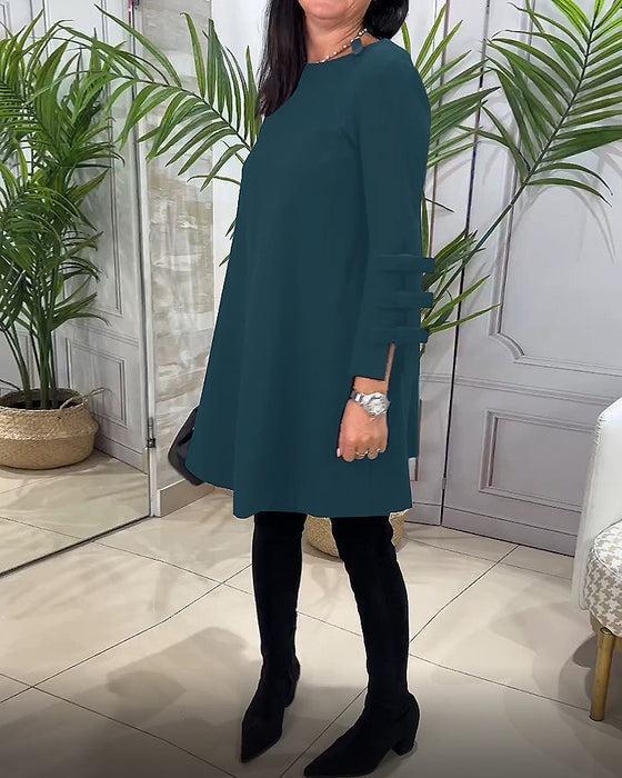 Sanae - Stijlvolle Trui Jurk met Lange Mouwen voor Dames