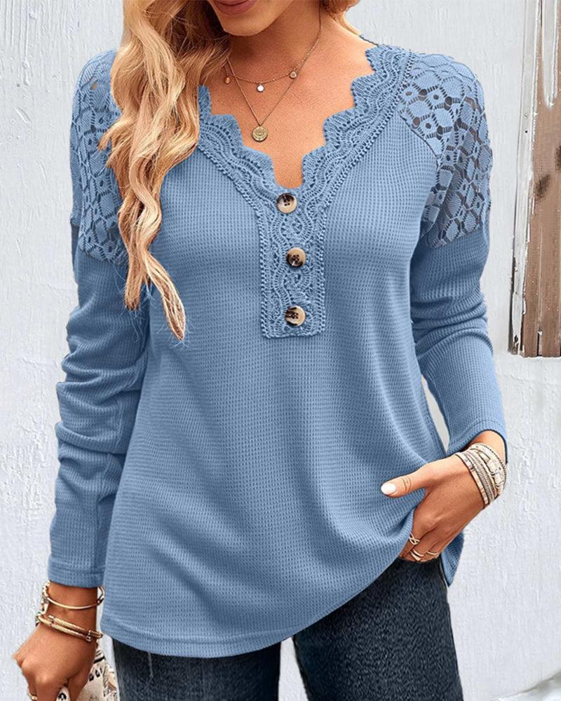 Floortje - Elegante Bluse mit Spitze