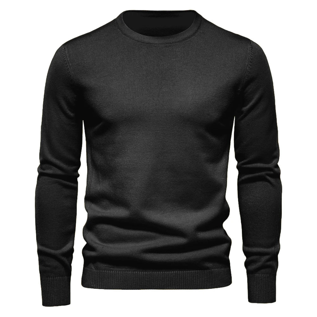 Navando | Klassischer Strickpullover mit Rundhalsausschnitt