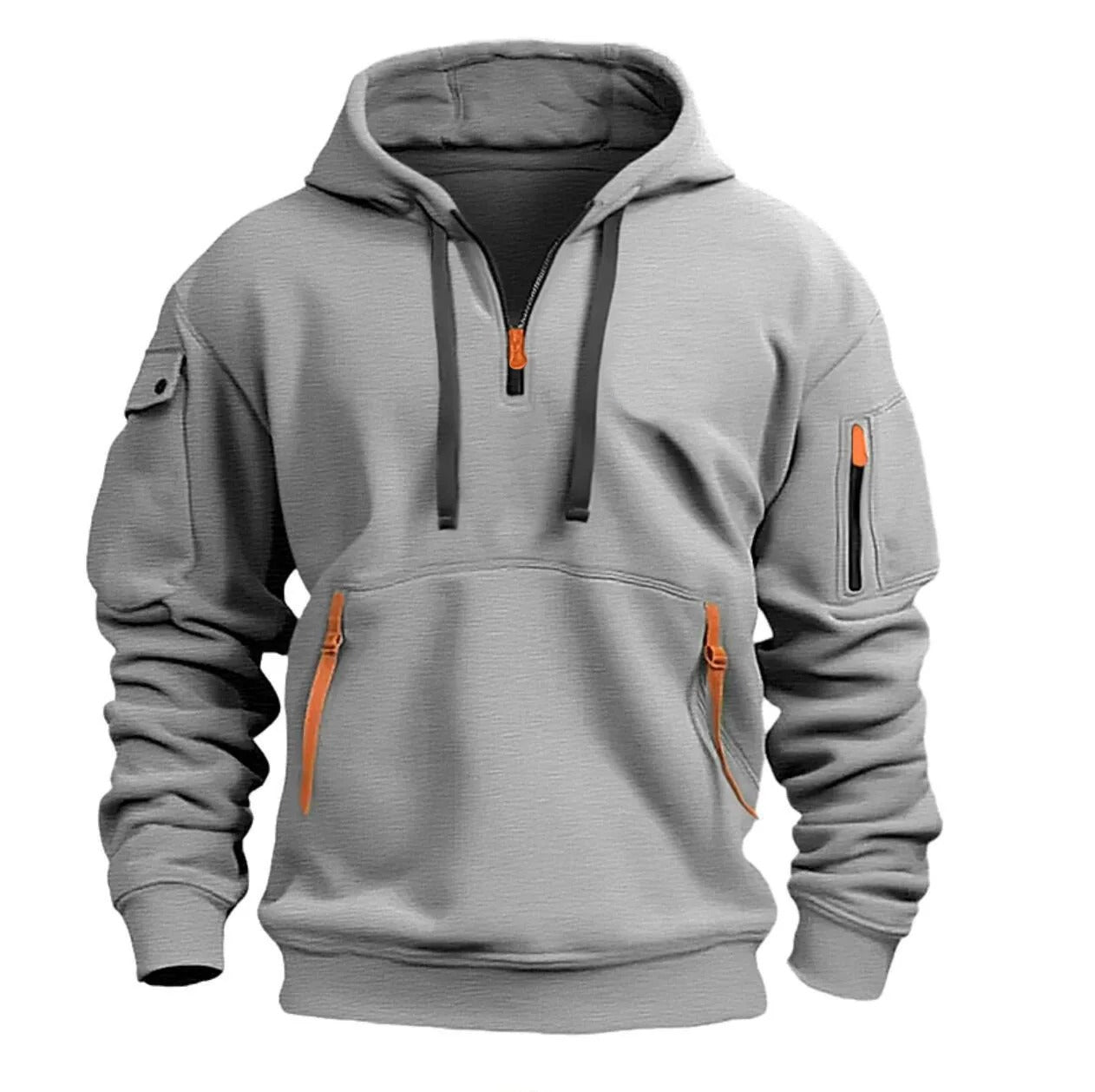 Sandro - Kapuzenpullover mit halbem Reißverschluss für Herren