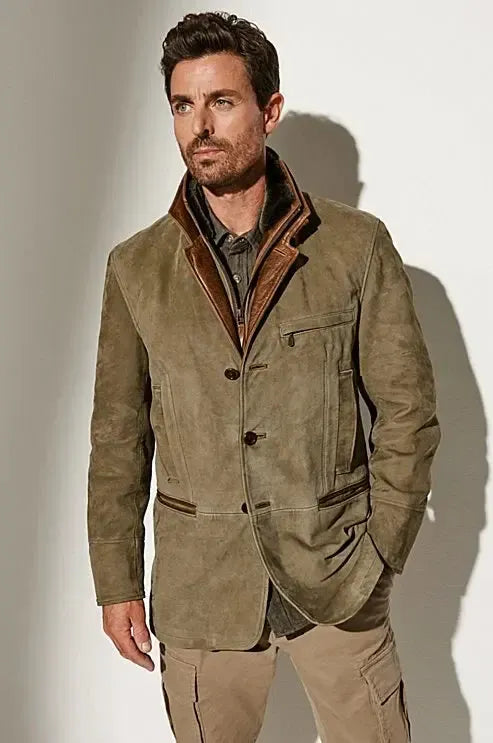 John - Veste vintage élégante avec col pour hommes