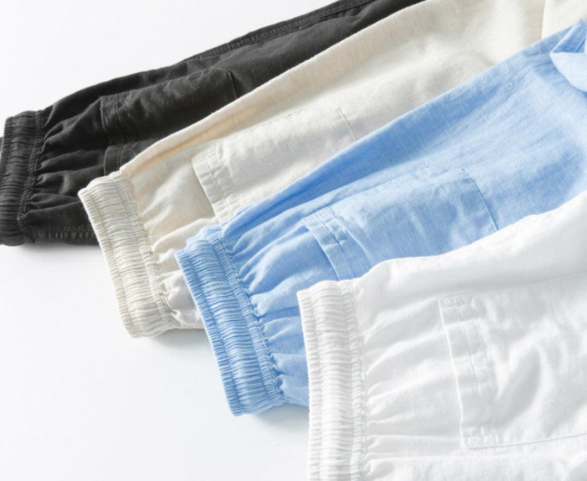 Ludovic - Pantalon d'Été en Lin Stylé et Confortable pour Hommes