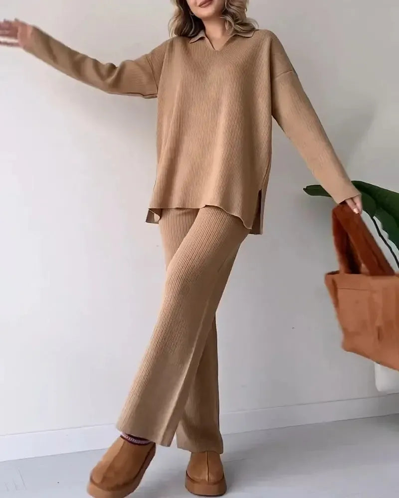 Yolanthe - Tweedelige Stijlvolle Set Broek met Top