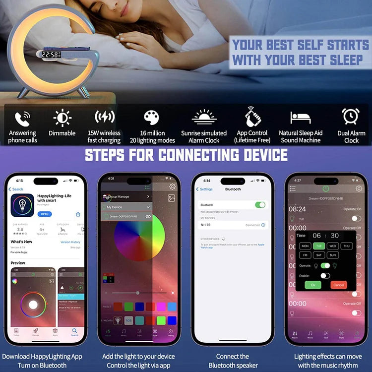 Aura - Slimme Multifunctionele LED Sfeerlamp