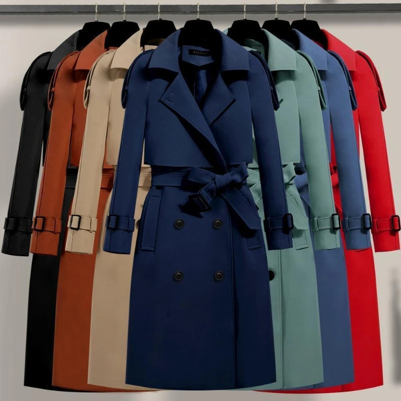 Seraphina - Luxury Trenchcoat Lang Dames