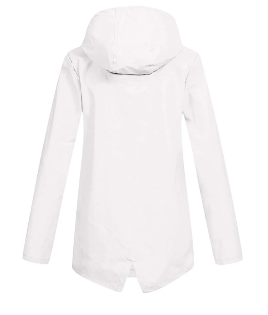 Chiara - Elegante Lange Regenjas met Capuchon