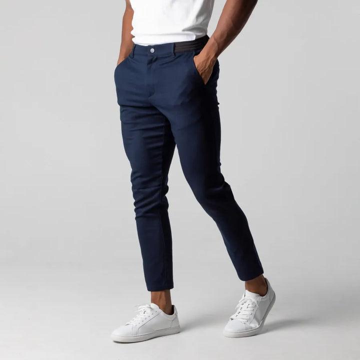 Olaf - Pantalon chino long élégant pour hommes