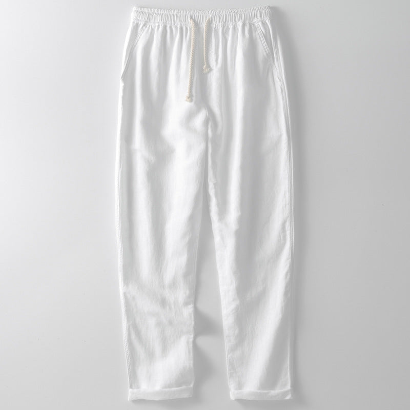 Ludovic - Pantalon d'Été en Lin Stylé et Confortable pour Hommes