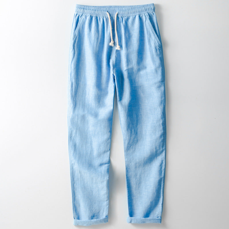Ludovic - Pantalon d'Été en Lin Stylé et Confortable pour Hommes