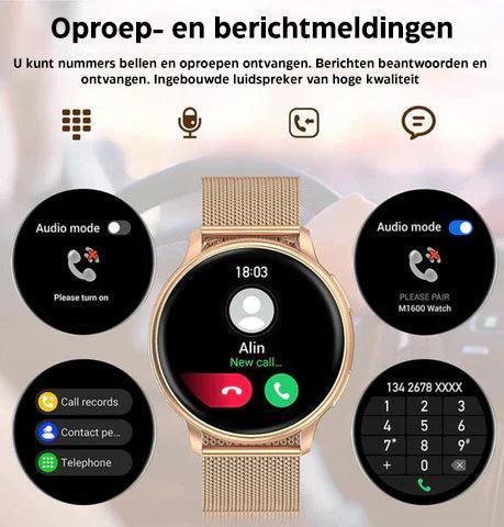 Smartwatch_Slim_Horloge_Activity_Tracker_Dames_Heren_Bluetooth_Hands_Free_Nederland_Belgie_Victoria_Mae