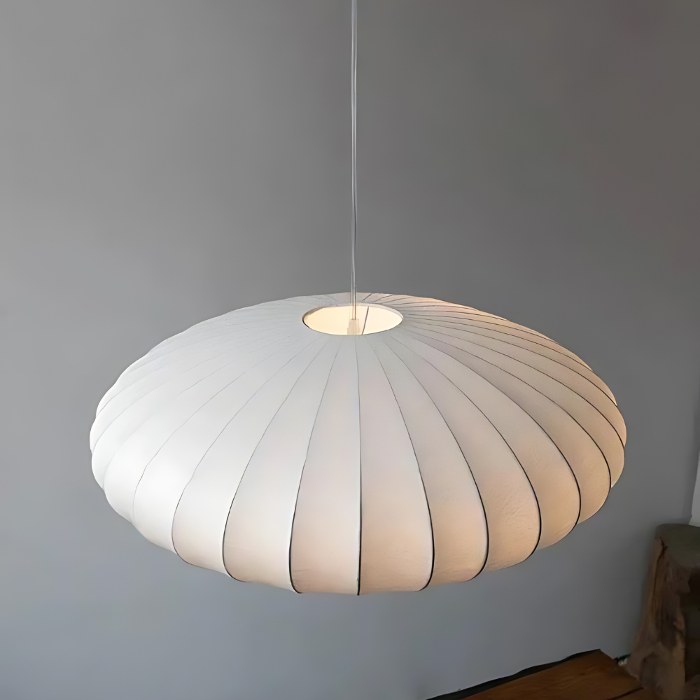 Japandi siliconen geplooide hanglamp - moderne minimalistische verlichting
