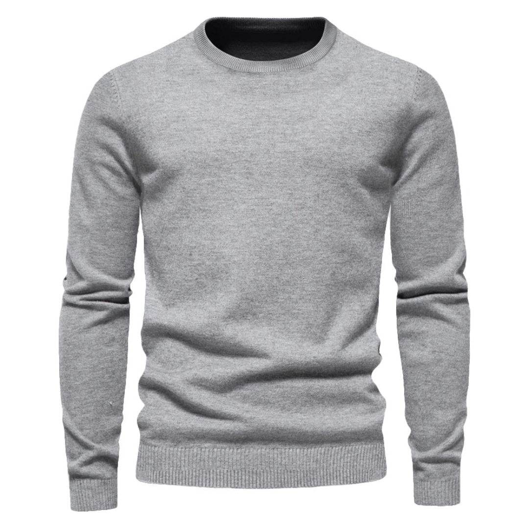 Navando | Klassischer Strickpullover mit Rundhalsausschnitt