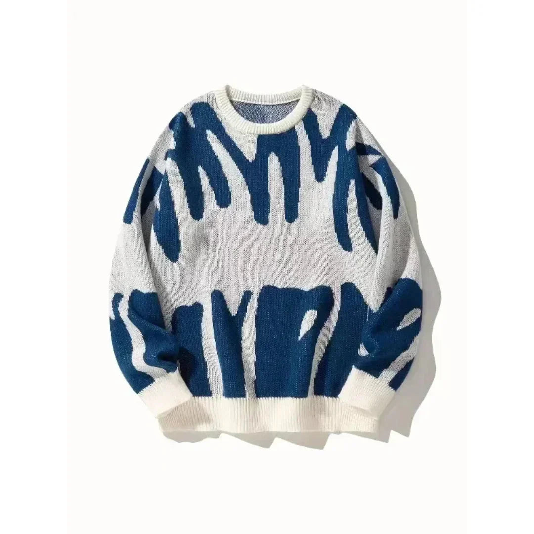 Navando | Pull en maille graphique à col rond