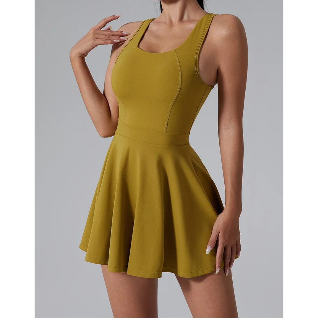 Lana - Dames Zomer Padeljurk met Ingebouwd Broekje - Sportief en Stijlvol voor Zomeractiviteiten