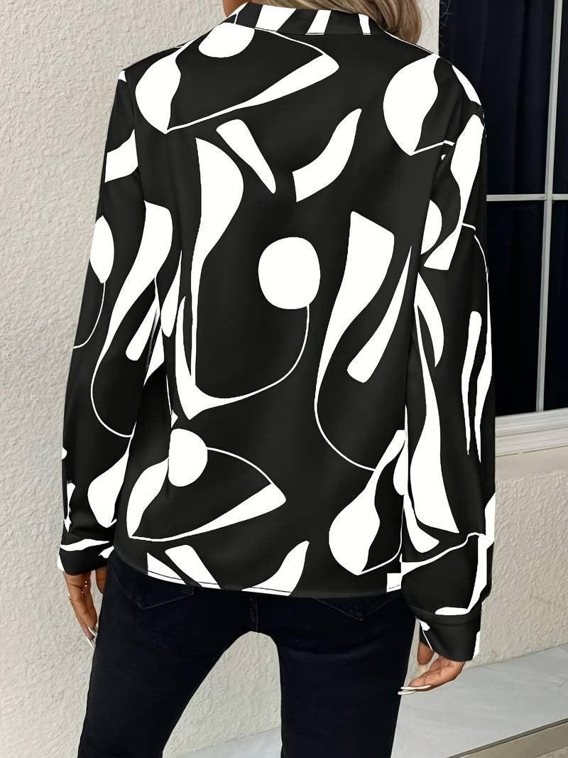 Sofia - Blouse élégante et classique avec col en V pour femmes