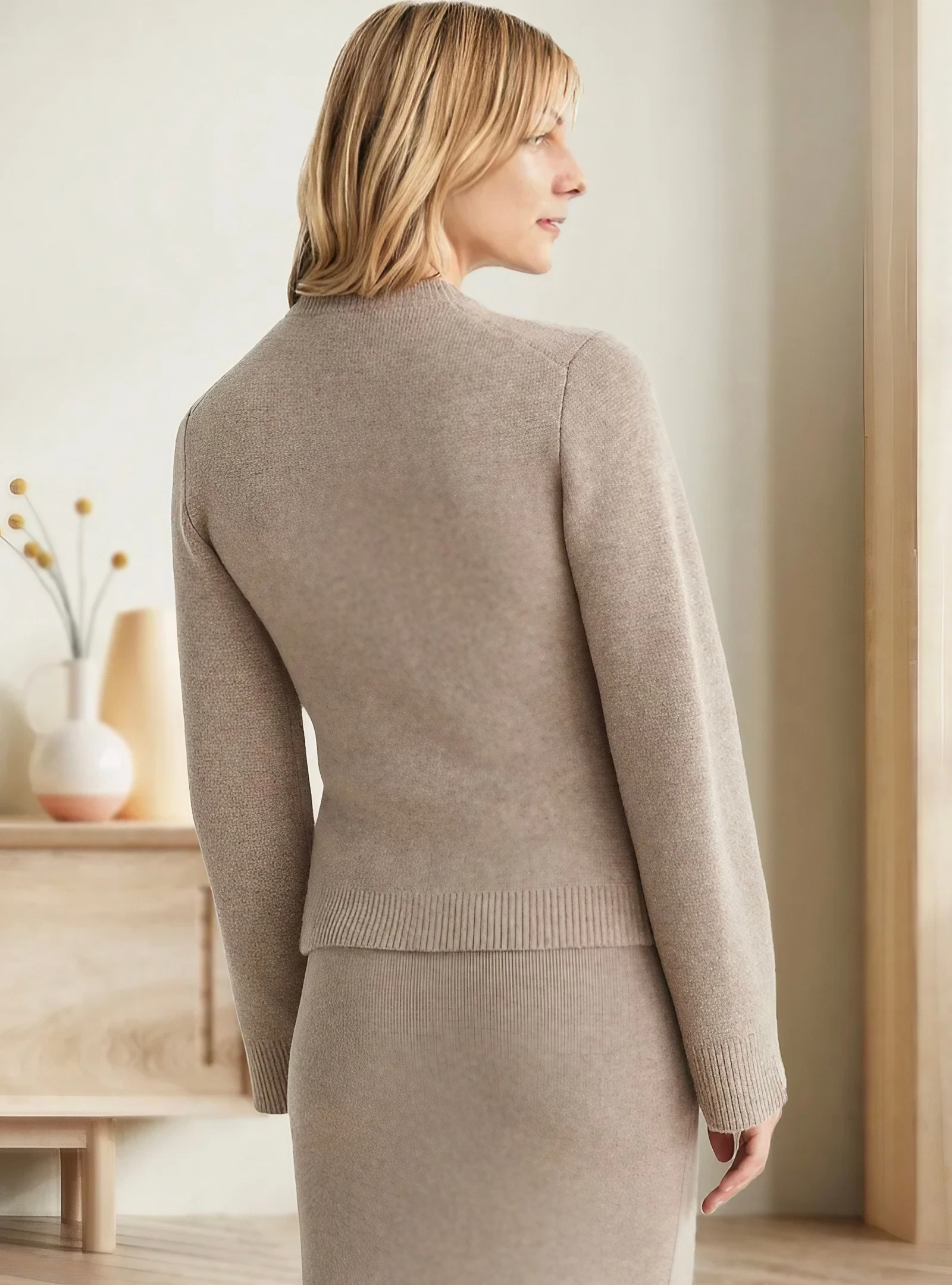 Ava - Gilet Doux Boutonné – Chaleur et Style