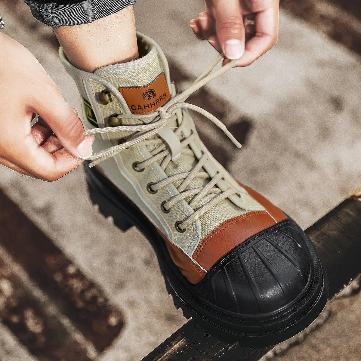 Robin - Bequeme und atmungsaktive Outdoor-Stiefel mit Schnürsenkeln