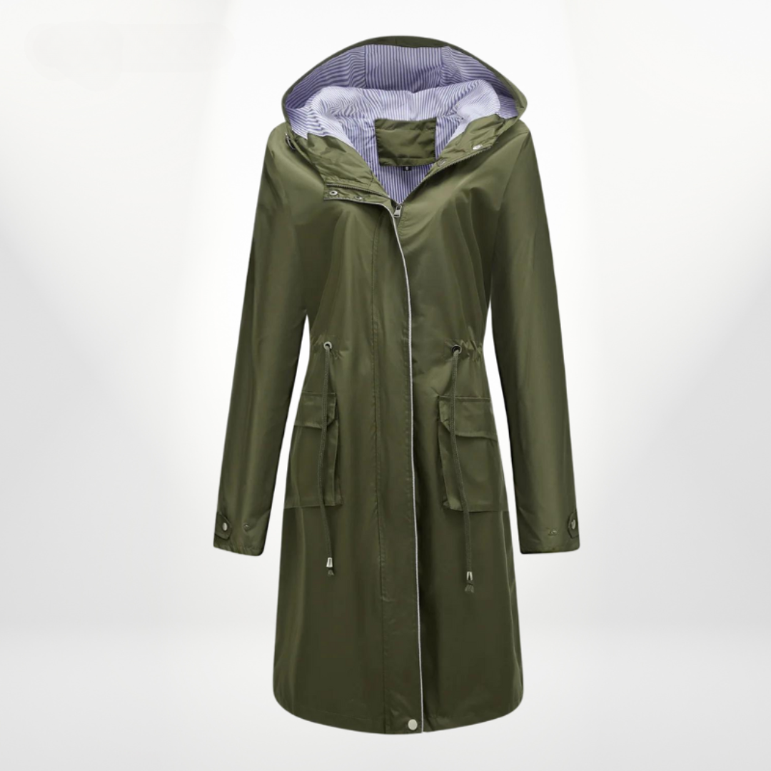 Waterdichte trenchcoat met capuchon - Stijlvolle en functionele bovenkleding