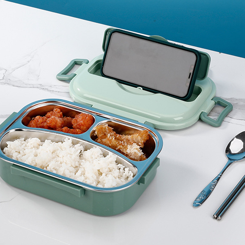 Geïsoleerde roestvrijstalen lunchbox – Lekvrije ThermoBox met kliksluiting