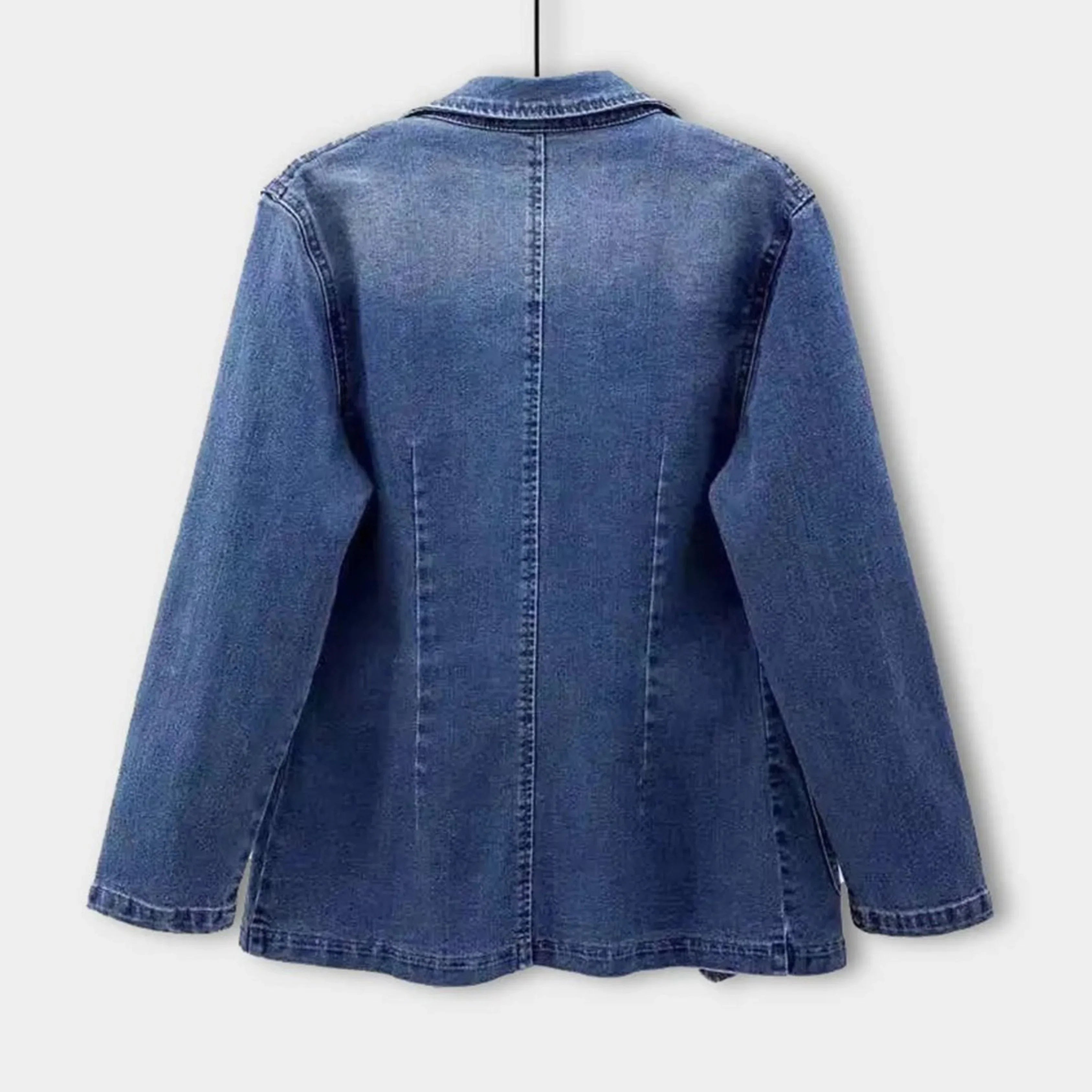 Op maat gemaakte casual denim blazer – Lichtgewicht bovenkleding voor dames