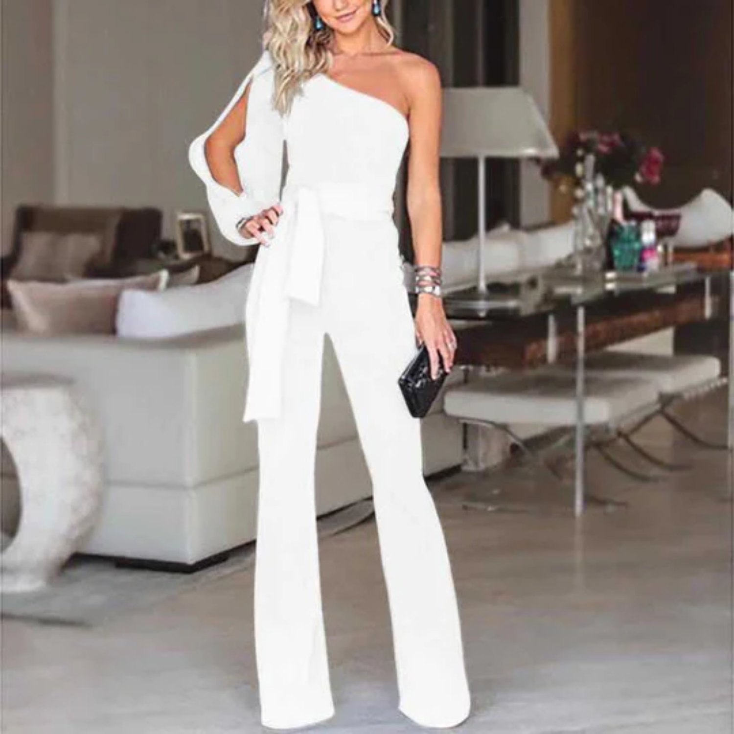 Leanna - Stijlvol en Chique Jumpsuit met One-Shoulder
