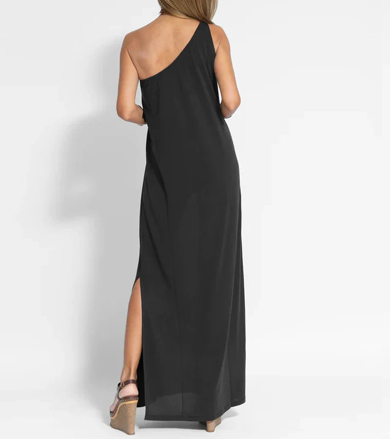 Loise - Stijlvolle Maxi Jurk met One Shoulder voor Dames