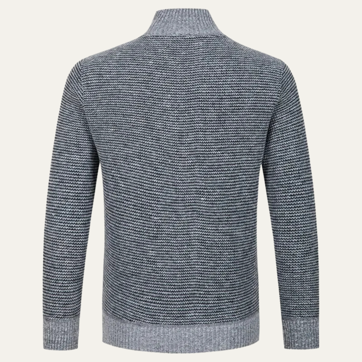 Aberdeen | Gewatteerd vest met rits en gebreide mouwen 2