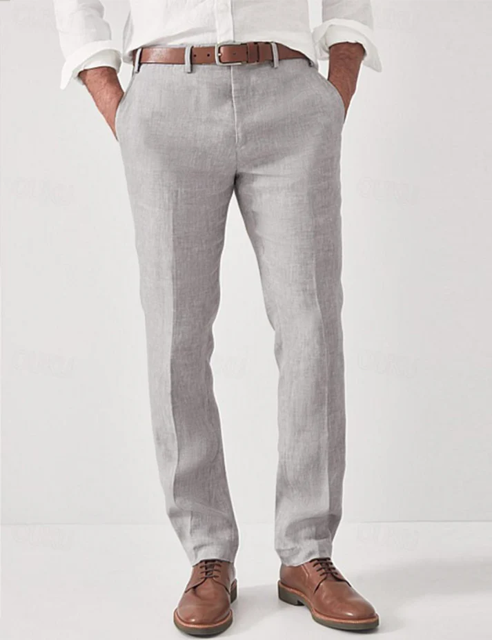 Ademende Beige Herenbroek | Navando