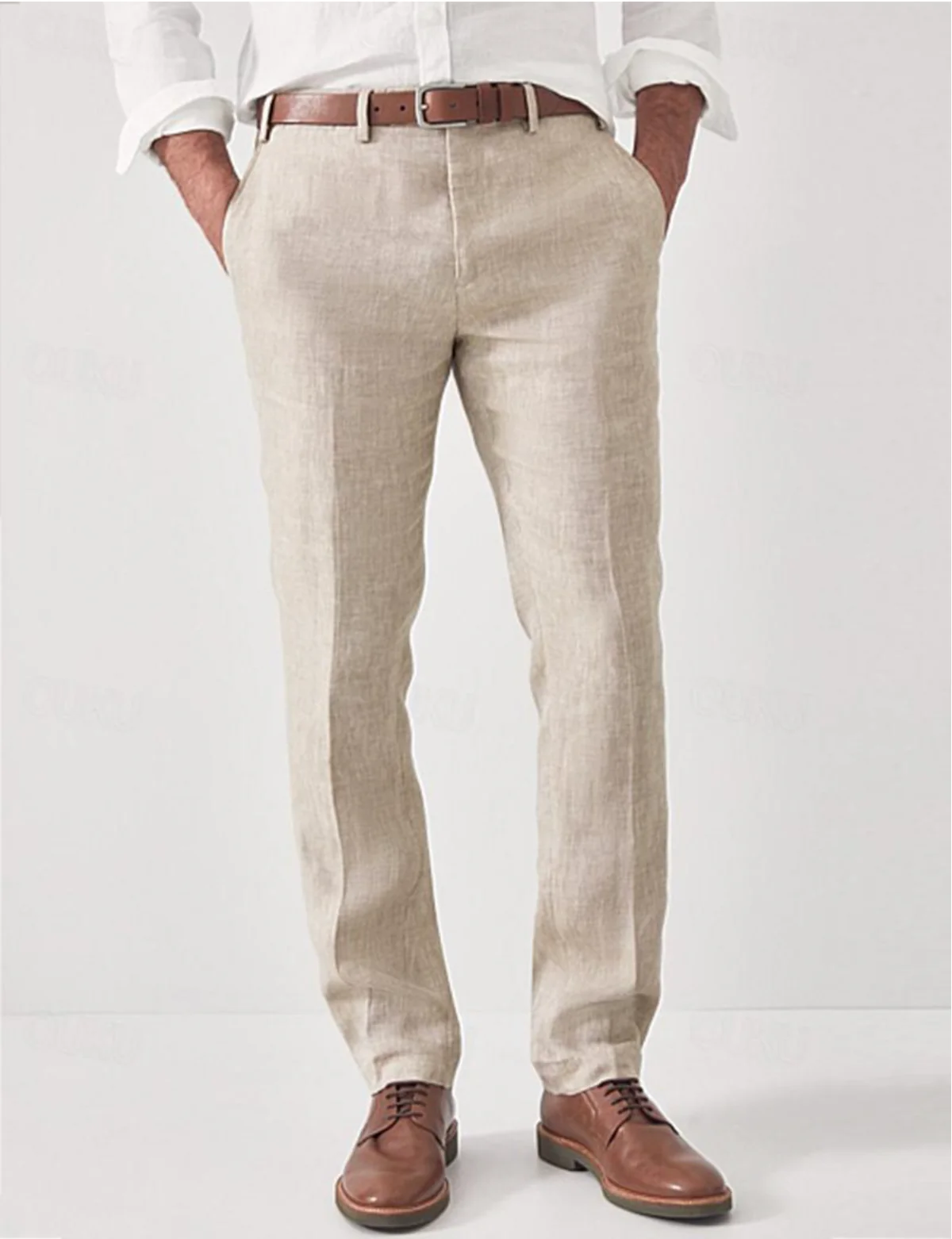 Ademende Beige Herenbroek | Navando