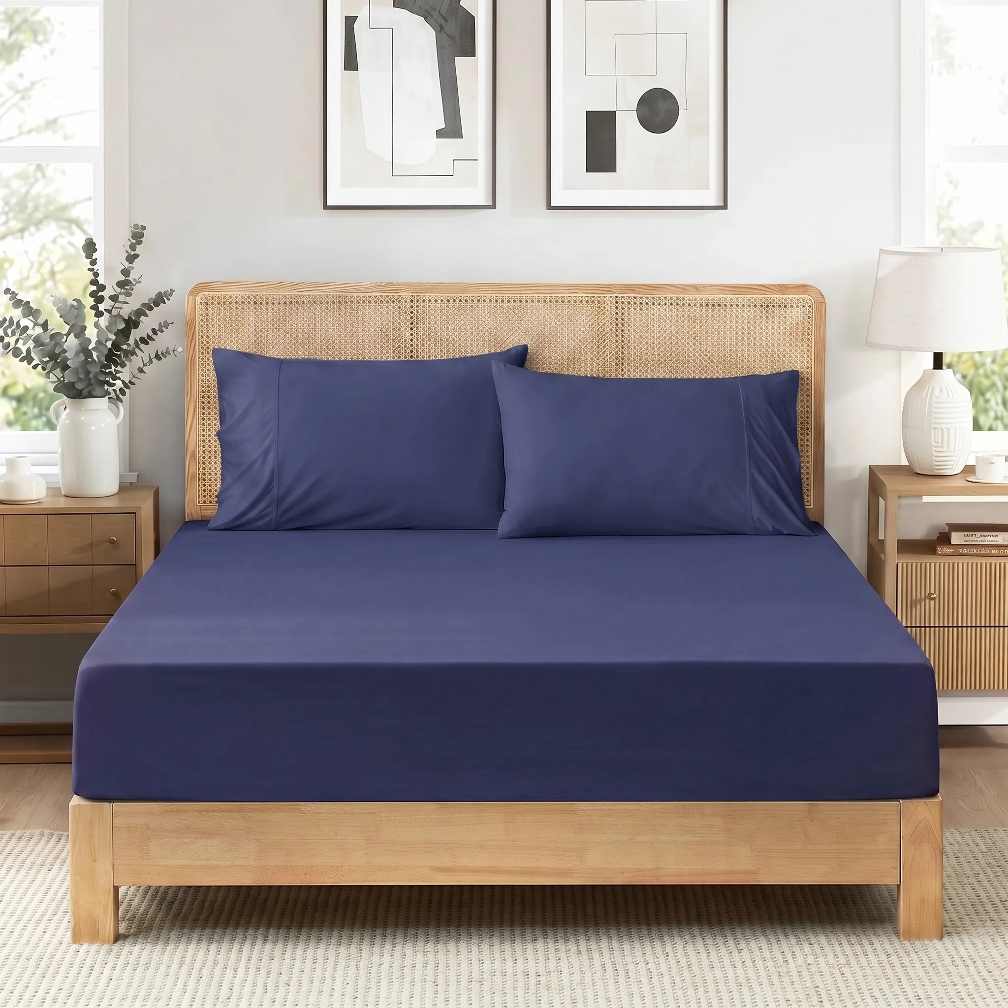 Ademende Gladde Beddengoed Set | Navando