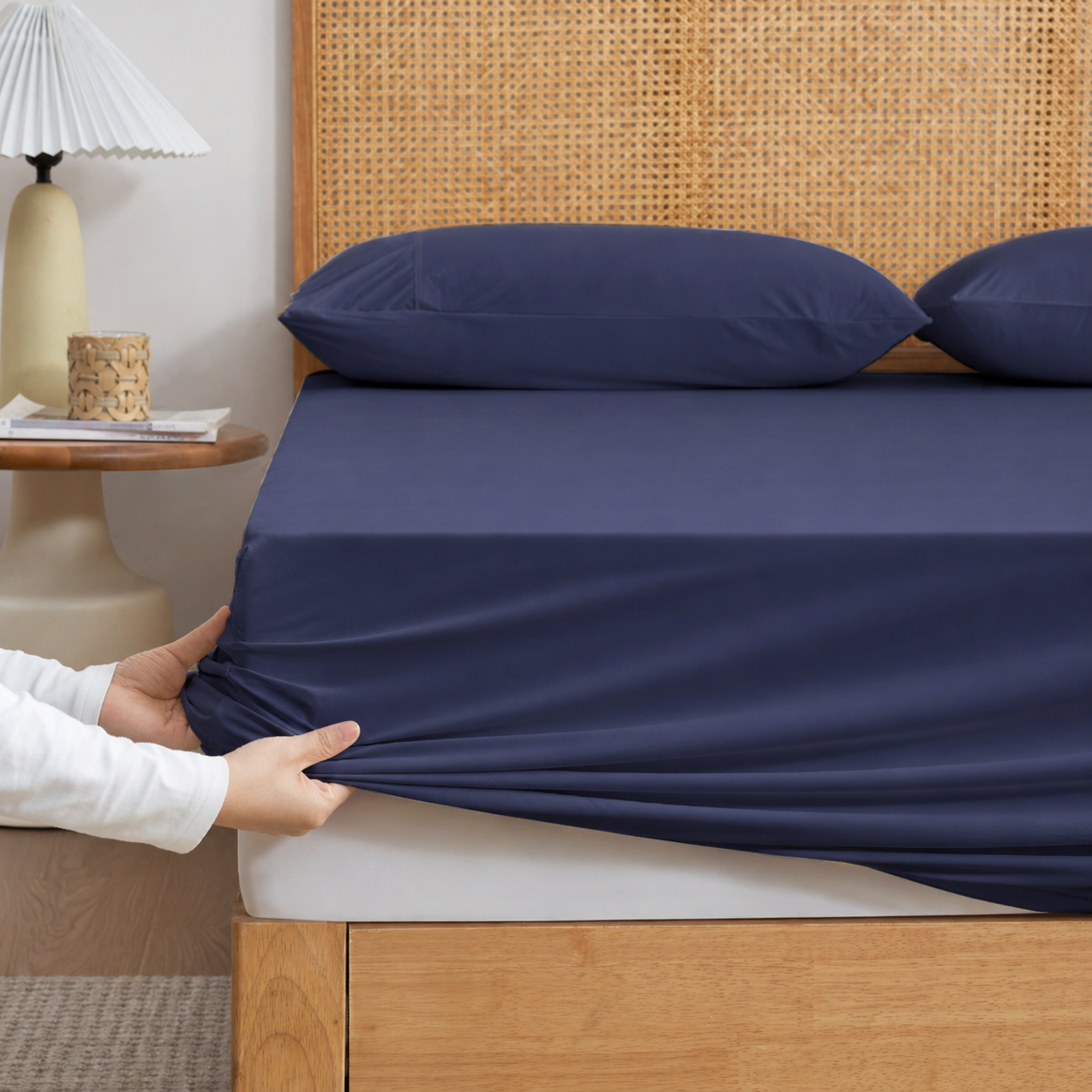 Ademende Gladde Beddengoed Set | Navando