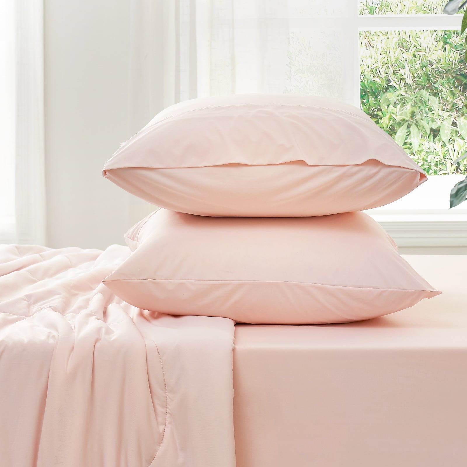 Ademende Gladde Beddengoed Set | Navando