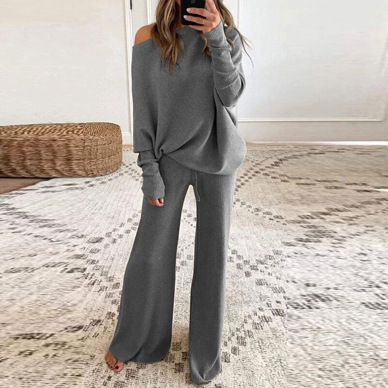 Loungewear_Dames_Gebreid_Warm_Comfortabel_Victoria_Mae