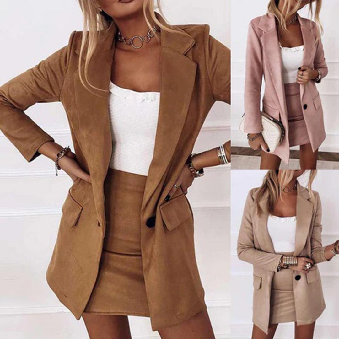 Marcella - Schickes Blazer-Set mit Kurzem Rock für Damen
