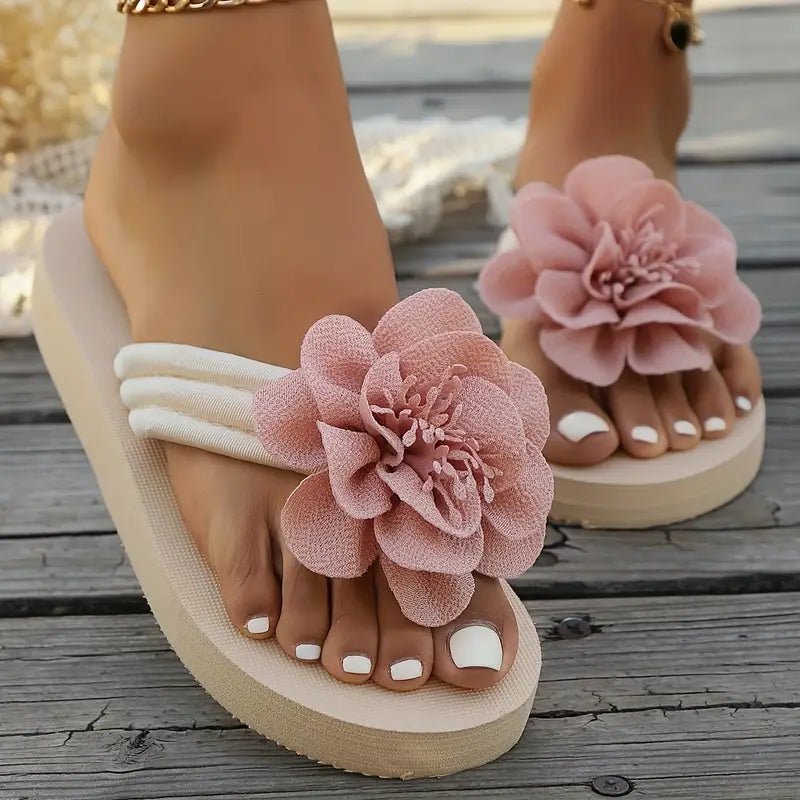 Amara | Gebloemde slip-on sandalen 3