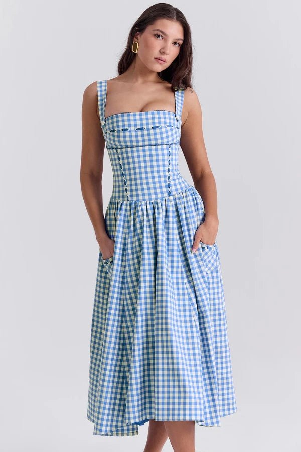 Apolline | Geplooide maxi jurk in wit 3
