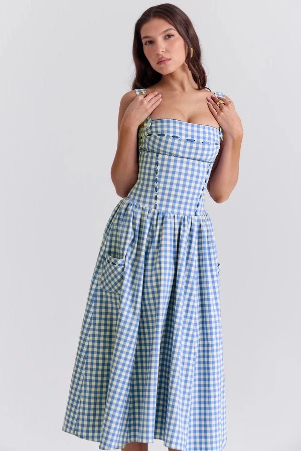 Apolline | Geplooide maxi jurk in wit 4