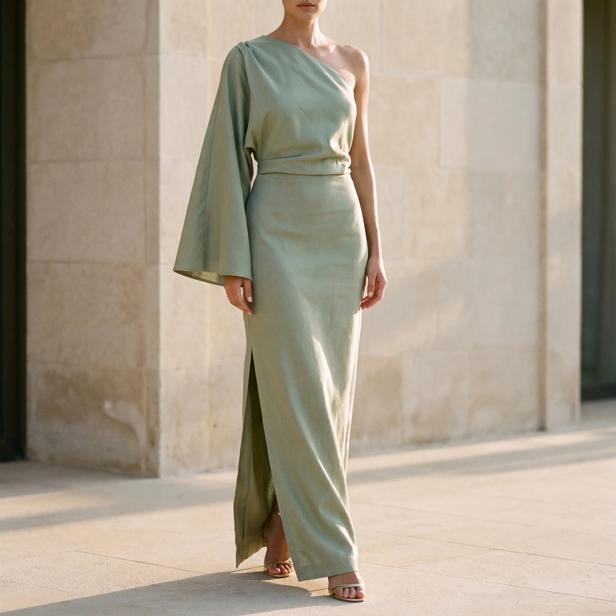 Asymmetrische Lange Zomerjurk | Navando
