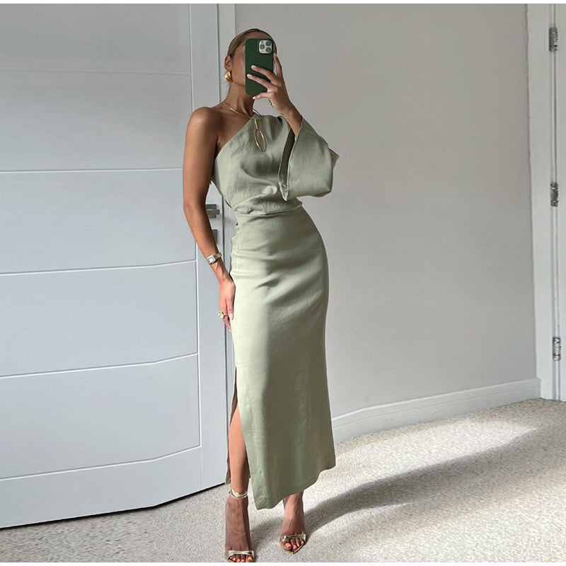 Asymmetrische Lange Zomerjurk | Navando