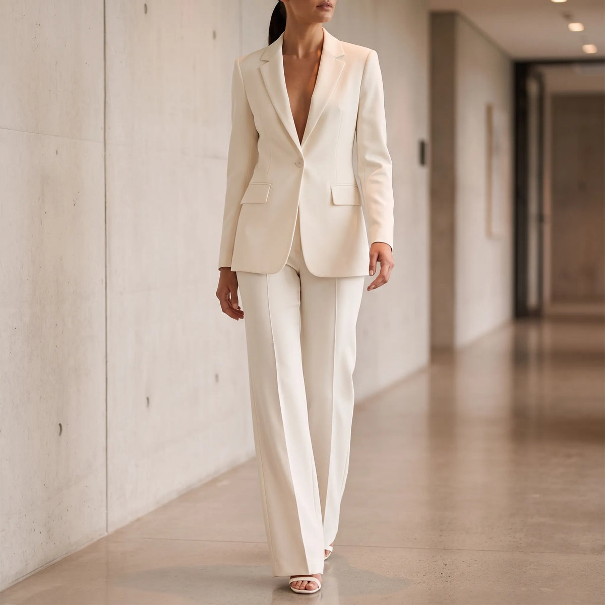 Avondkleding Broekpak Dames Met Blazer En Pantalon