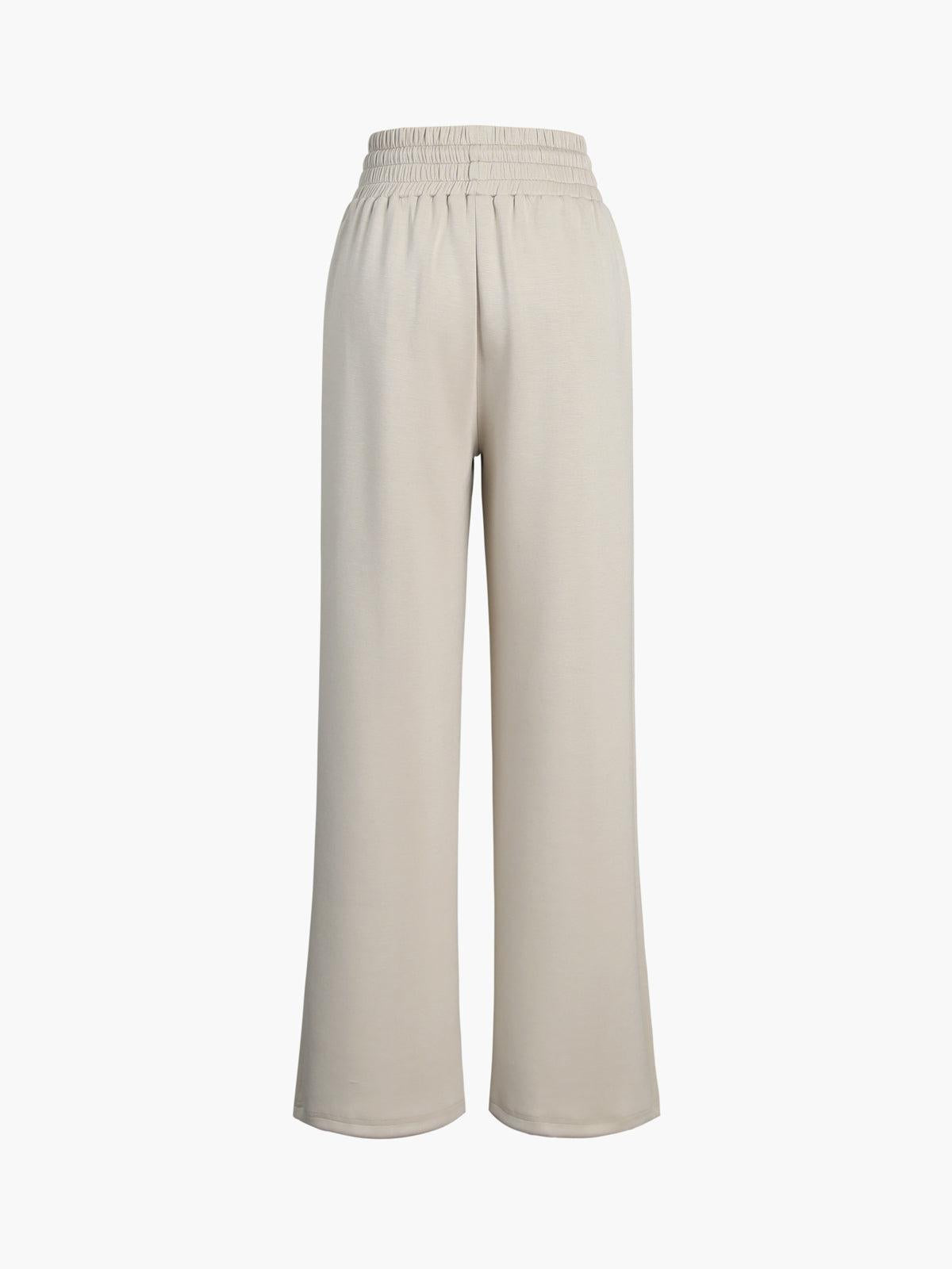 Sophie - Vrijetijds Joggingbroek met Wijde Pijpen